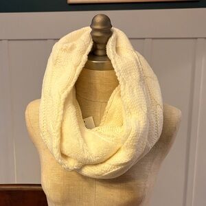 C.C Cream Cable Knit Infinity Scarf